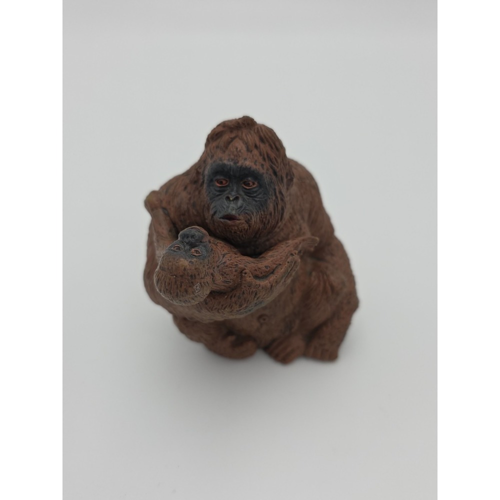AAA Vintage Female Orangutan with baby - rare, unusual, htf discontinued